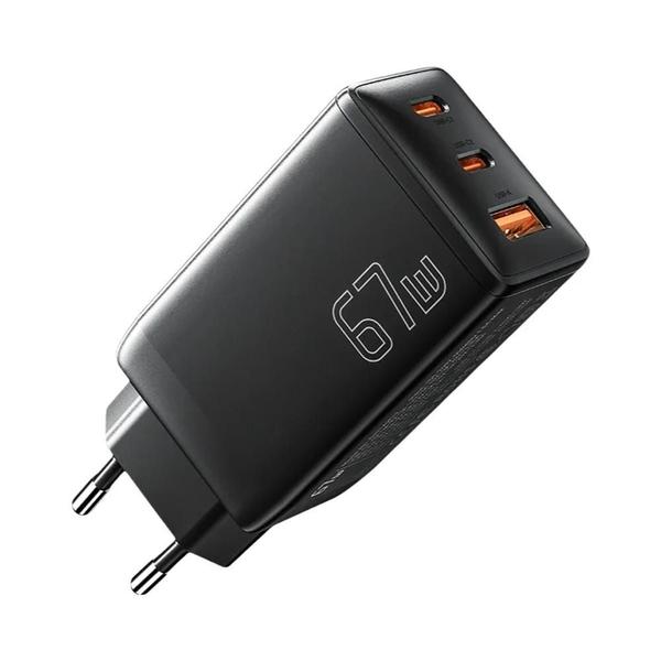 Imagem de Carregador Rápido 65W GaN USB-C - Compatível com Samsung, iPhone 15/14/13 Pro, MacBook e Laptops (PD, QC 4.0/3.0)