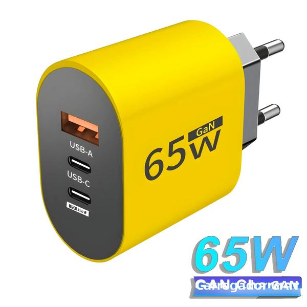 Imagem de Carregador Rápido 65W GaN USB-C PD - iPhone, Samsung, Xiaomi, Huawei