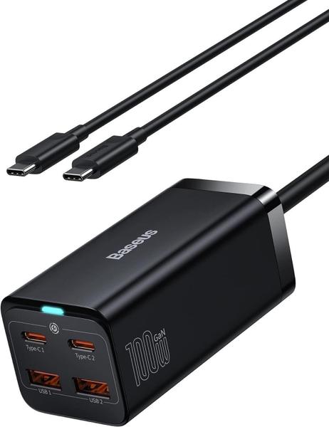 Imagem de Carregador Rápido Baseus Usb C 100W Desktop (Cabo Incluído)