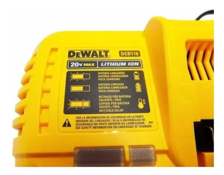 Imagem de Carregador Rápido Compatível 20v 60v Dewalt Flexvolt Profiss 110v