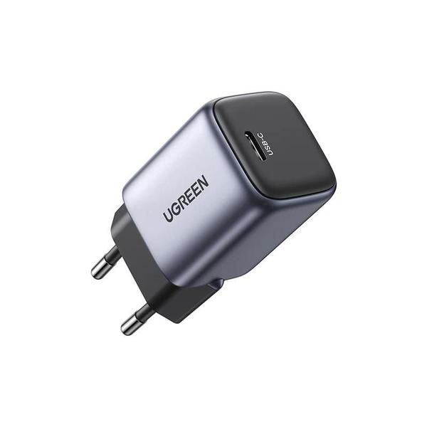 Imagem de Carregador Rápido GAN 30W Ugreen - Compatível com iPhone 15/14/13, iPad Pro, Samsung e Xiaomi (PD 3.0)