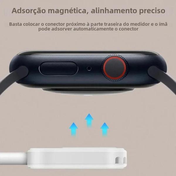 Imagem de Carregador Rápido Sem Fio Magnético Para Apple Watch Série 9 8 7 6 5 Se Tipo C Converter Para Iwatch