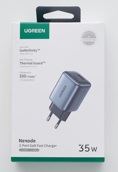 Imagem de Carregador rápido UGREEN 35W USB C e USB A suporta 30W 25W 20W PD 3.0 PPS QC 4+