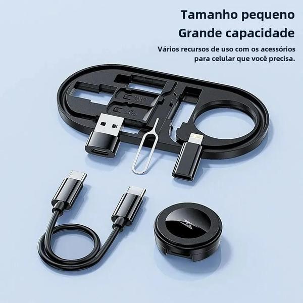 Imagem de Carregador Rápido USB-C e Cabo de Dados Tipo-C com Carregador Sem Fio