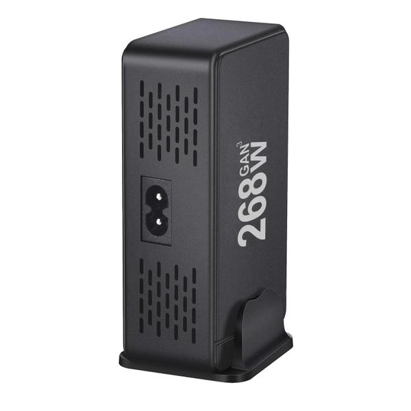 Imagem de Carregador Rápido USB Tipo C 268W - 8 Portas com PD 3.0 para Celular e Desktop