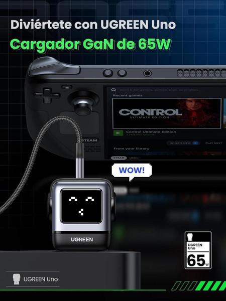 Imagem de Carregador Rápido Usb Usb C 65W Robô Ganfast Suporta 25W 45W