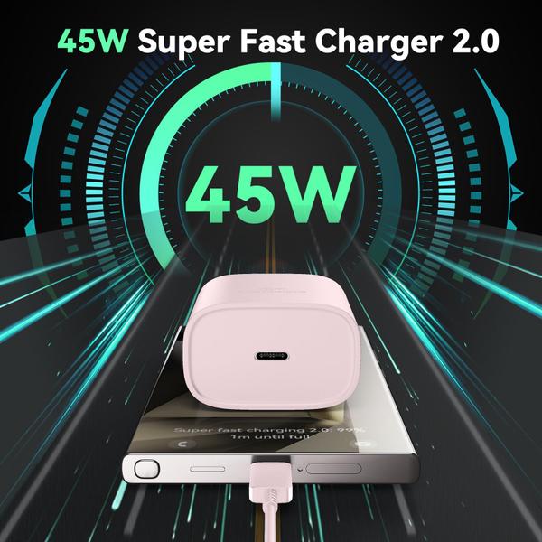 Imagem de Carregador Samsung 45W Super Fast Type-C com cabo de 3 m para Galaxy