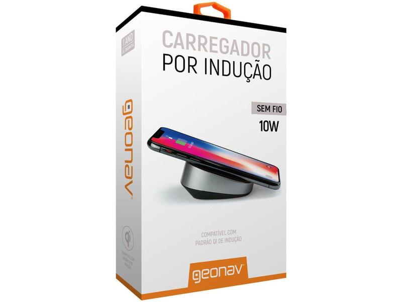 Imagem de Carregador Sem Fio de Mesa USB Universal - por Indução Geonav QI10WU