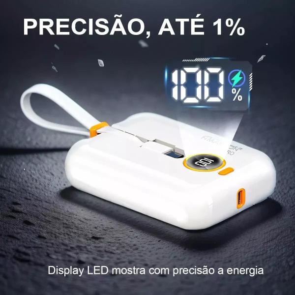 Imagem de Carregador Sem Fio Portátil Power Bank 10000 Mah Ka-971 Led