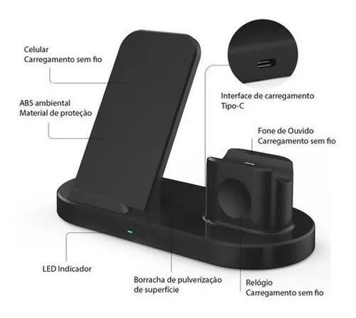 Imagem de Carregador Sem Fio Wireless Indução Portátil Ios/android