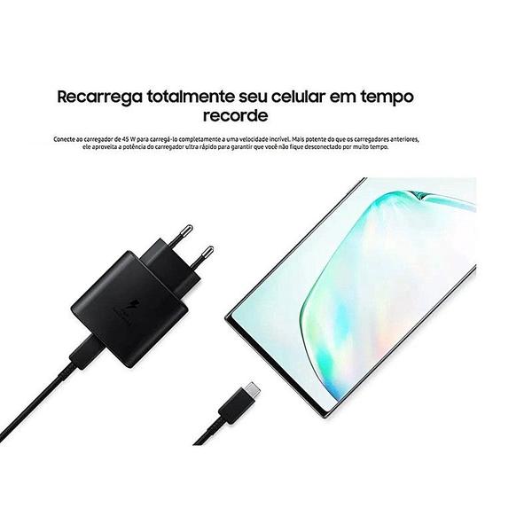 Imagem de Carregador Turbo 45W Tipo-C Compativel Com Galaxy A52 A53 A54 A55