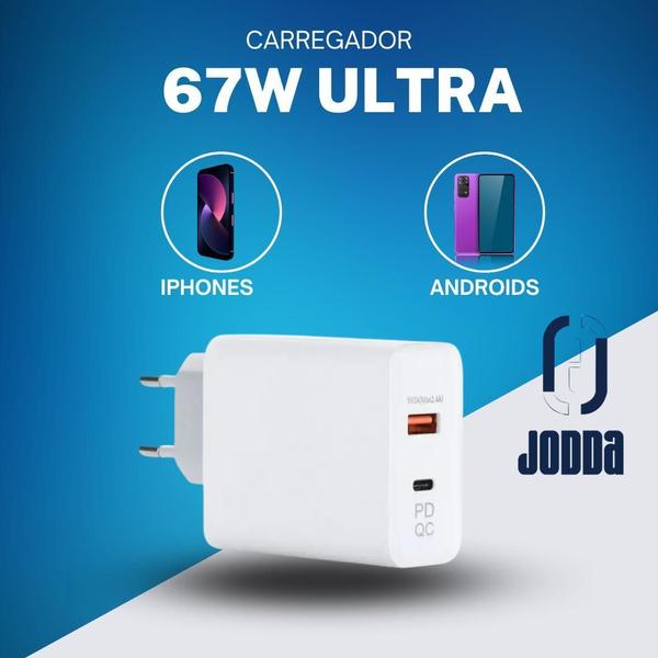 Imagem de Carregador Turbo 67W 2 Usb Compatível Com Galaxy A35