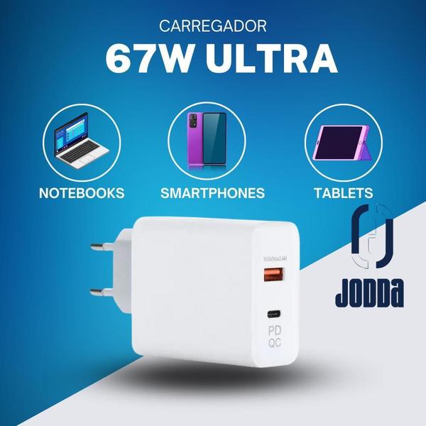 Imagem de Carregador Turbo 67W 2 Usb Compatível Com Galaxy A35