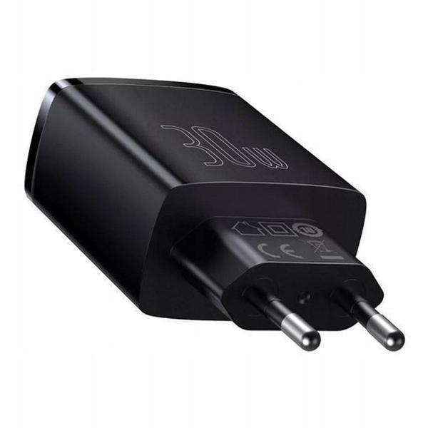 Imagem de Carregador Turbo Baseus 30w Pd Carregamento Rápido Usb Tipo C Premium