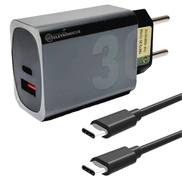 Imagem de Carregador Turbo Carga Rápida 5V=4.0 30W Para Celular Smartphone Cabo USB TYPE-C - LE1TYPEC