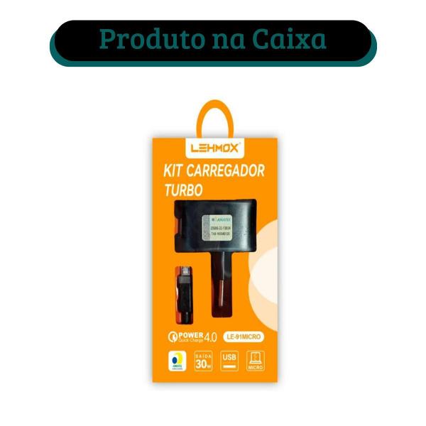 Imagem de Carregador Turbo para Samsung A10 A10s A01 A02 A03 core M10