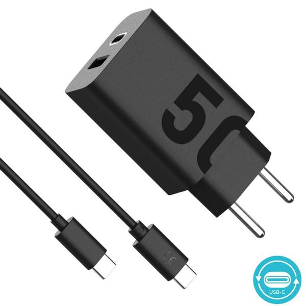 Imagem de Carregador Turbo Power 50W Motorola USB-C Duo E40 Original