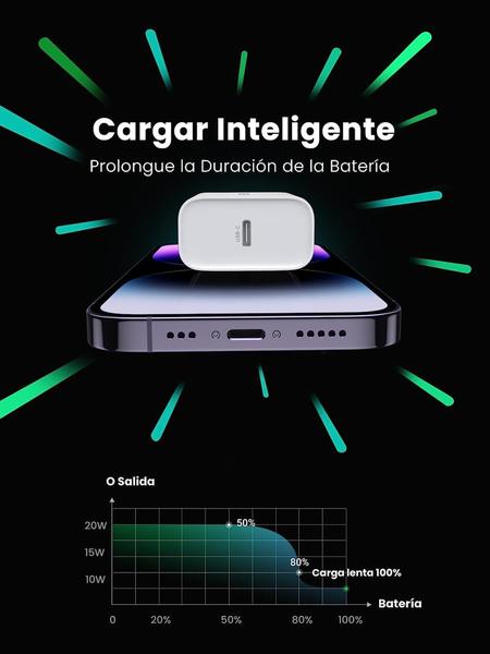 Imagem de Carregador UGREEN 20W PD Power Delivery 3.0