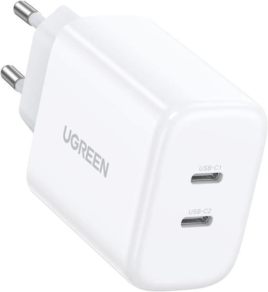 Imagem de Carregador UGREEN 40W USB C duplo Power Delivery 3.0 suporta 33W 30W 25W 20W Quick Charge 4.0+/ FCP