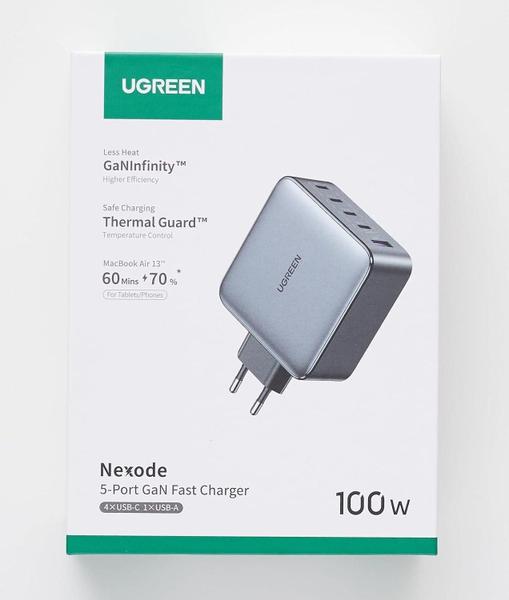 Imagem de Carregador Ugreen Nexode 100W 5 Portas Rápido Ganinfinity