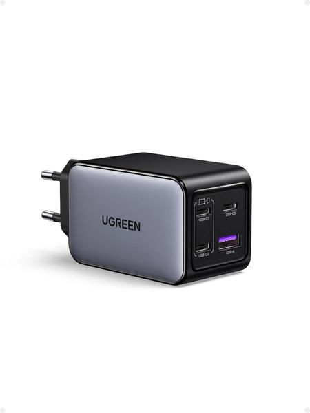 Imagem de Carregador UGREEN Nexode 65W ( 4 em 1 ) GaNInfinity 3xUSB C e 1xUSB A suporta PD QC4+ Galaxy 45W 25W