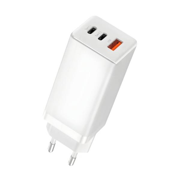 Imagem de Carregador Ultra Rápido Gan 65w Quick Charger 3 Portas