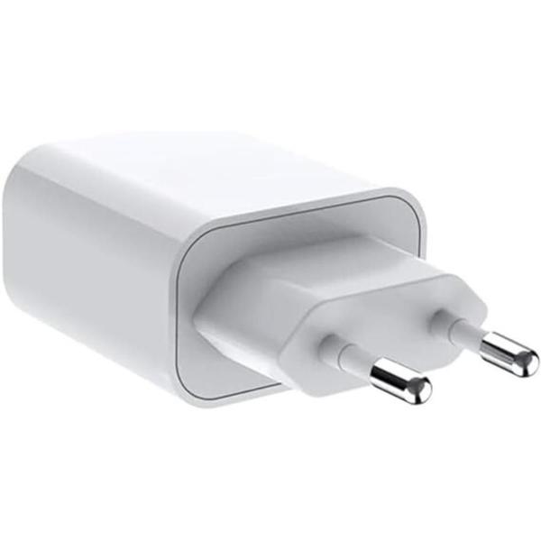 Imagem de Carregador Ultra Rápido/Turbo Duo, USB-C e USB-A + Cabo Tipo-C com Lightning Compatível com Samsung, Motorola, LG PREMIUM e iPhone (Branco)