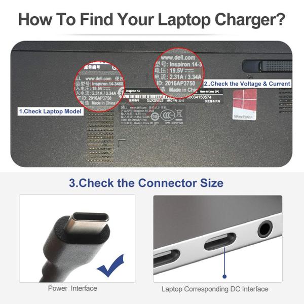 Imagem de Carregador USB-C 45W para Acer Chromebook 315 311 CP311 CP315