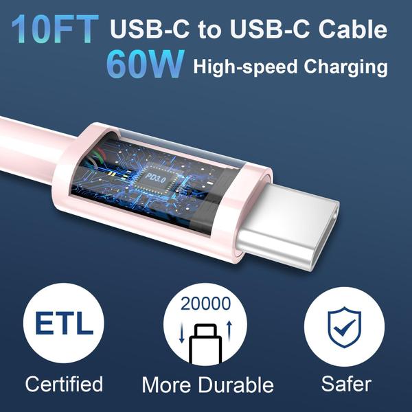 Imagem de Carregador USB C Auorld 20W de porta dupla para telefone 16 15 com cabo