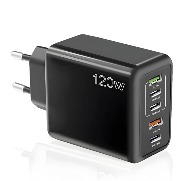 Imagem de Carregador USB-C de Carregamento Rápido com PD 3.0 e QC 3.0 - Compatível com iPhone, Xiaomi, Samsung e iPad