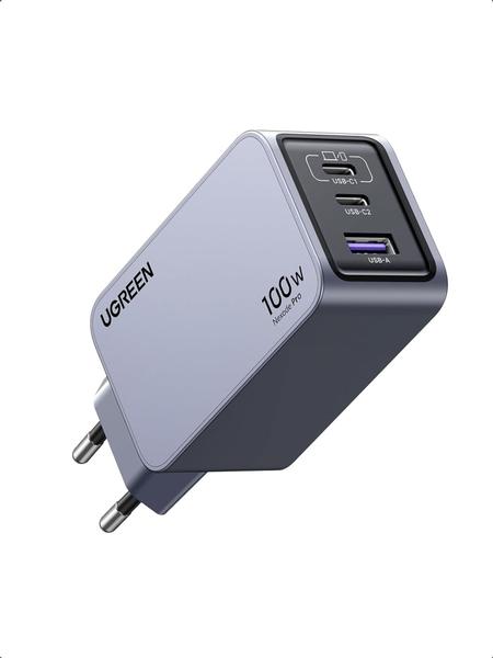 Imagem de Carregador USB C rápido UGREEN Nexode Pro 100W GaN 3 portas PD PPS