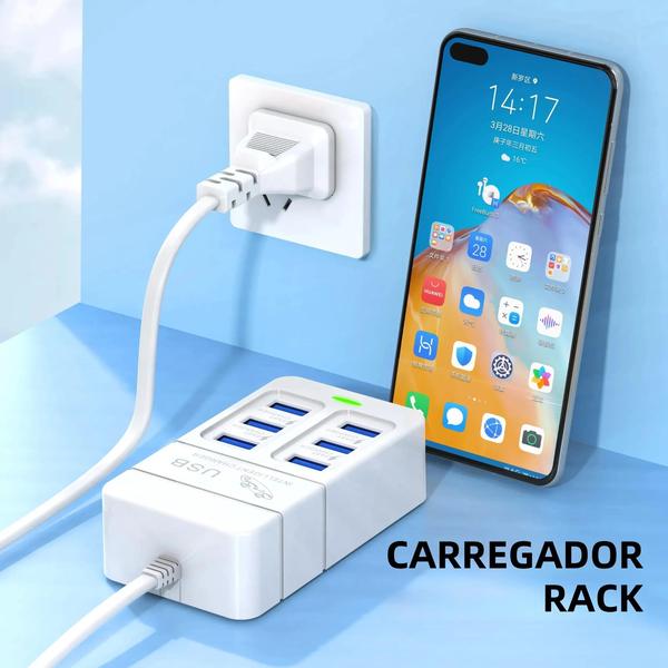 Imagem de Carregador USB Multiporta 35W PD Tipo C - Adaptador de Parede com Carga Rápida (Plugues UE e EUA)