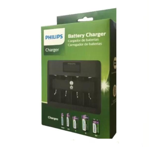 Carregador Usb Para Pilhas Aa/Aaa/C/D/9V (Sem Pilha) Philips Imagem de Carregador Usb Para Pilhas Aa/Aaa/C/D/9V (Sem Pilha) Philips