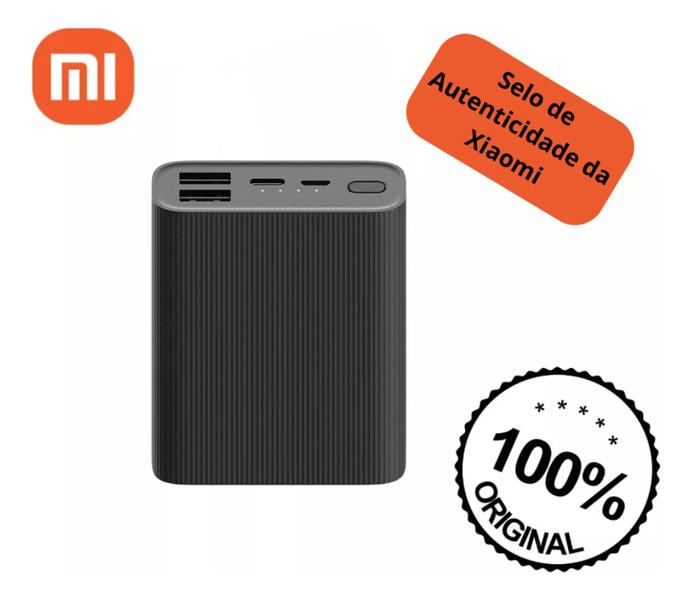 Imagem de Carregador Usb Portátil Xiaomi Mi Power Bank 3 Ultra Compacto 10.000mah