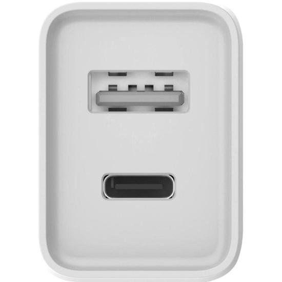 Imagem de Carregador USB Tipo C + USB 2.1A W124 Branco ELG