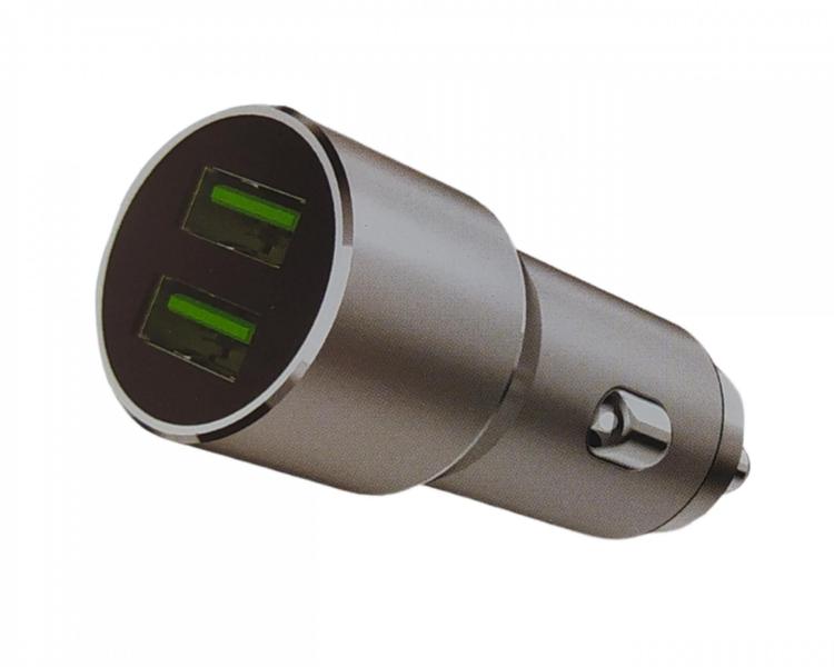 Imagem de Carregador Veicular 12v TURBO 2 Portas USB 4.8A Cabo Lightning Móvel Kapbom KA-C101-5G