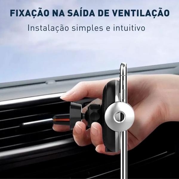 Imagem de Carregador Veicular 15 W + Capinha Magnética TPU Transparente