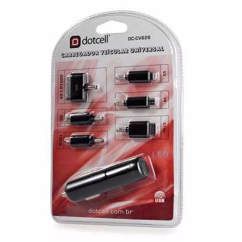 Imagem de Carregador Veicular Universal 6 Plugs Dc-CV626 - Preto - Dot