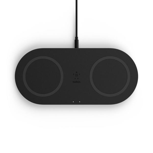 Imagem de Carregador Wireless Belkin 10W Dual Charging Pad Preto Brasil - WIZ002VFBK