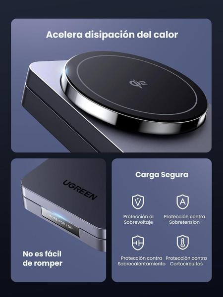 Imagem de Carregador Wireless Carga Rápido Indução Magnético Qi2 15W