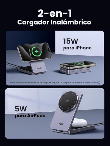 Imagem de Carregador Wireless Carga Rápido Indução Magnético Qi2 15W