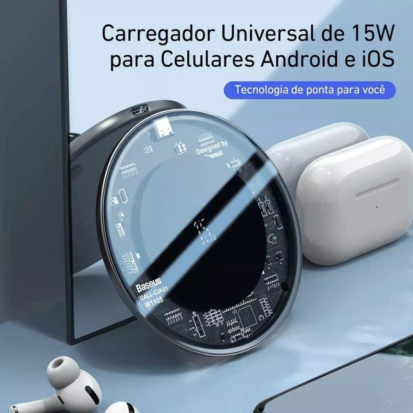 Imagem de Carregador Wireless Charger 15W Baseus