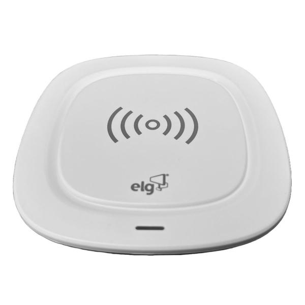 Imagem de Carregador Wireless Qi por Indução ELG Antiderrapante Branco