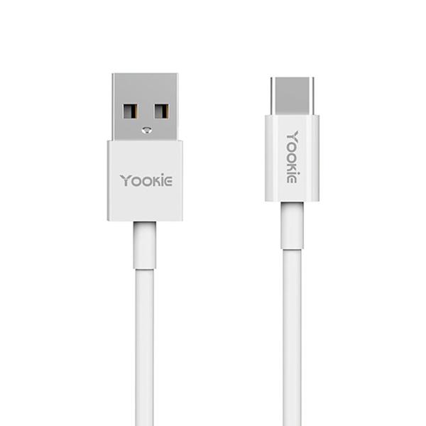 Imagem de Carregador Yookie KI22 - 18W - Cabo USB Tipo C - Bivolt - Branco