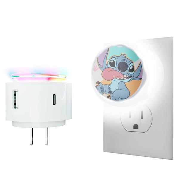 Imagem de Carregamento USB com luz noturna Disney Lilo and Stitch LED Touch