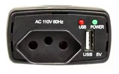 Imagem de Carregar Notebook No Carro 110v Usb Adaptador Veicular 12v