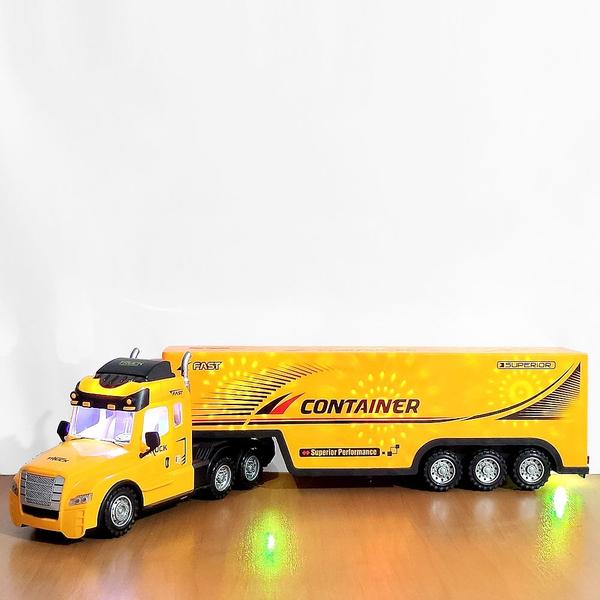 Imagem de Carreta de Controle Remoto Caminhão Container com 8 Funções