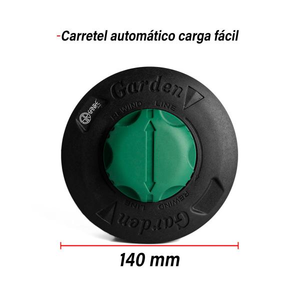 Imagem de Carretel Nylon Automático M10x1.25 Para Roçadeiras Importadas - Sanre Brasil