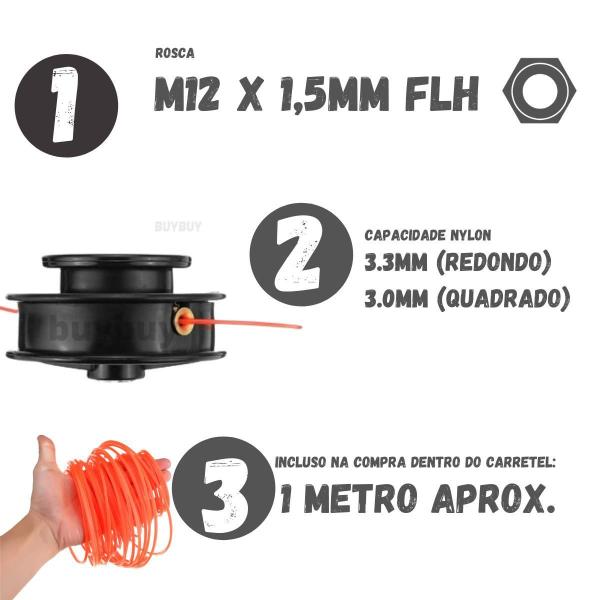 Imagem de Carretel Nylon De Roçadeira Fs 160 220 280 290 350