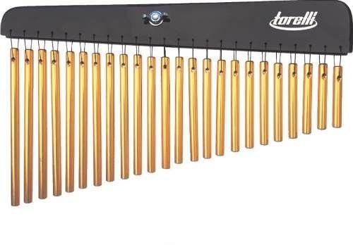 Imagem de Carrilhão com 24 barras dourado com suporte para pedestal torelli